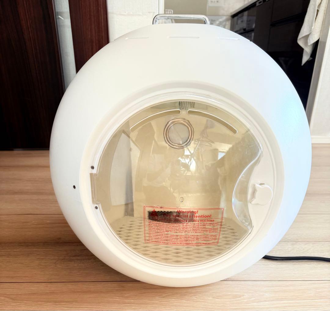 広域温度設定 送風 ペットドライヤー CW-020 球形 ホワイト　猫　犬