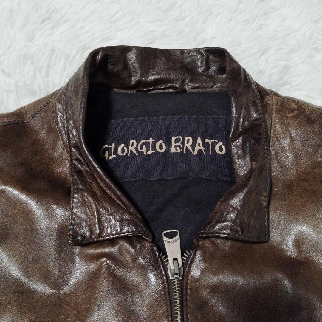 Giorgio Brato レザージャケット　ジョルジオブラット　羊革　46