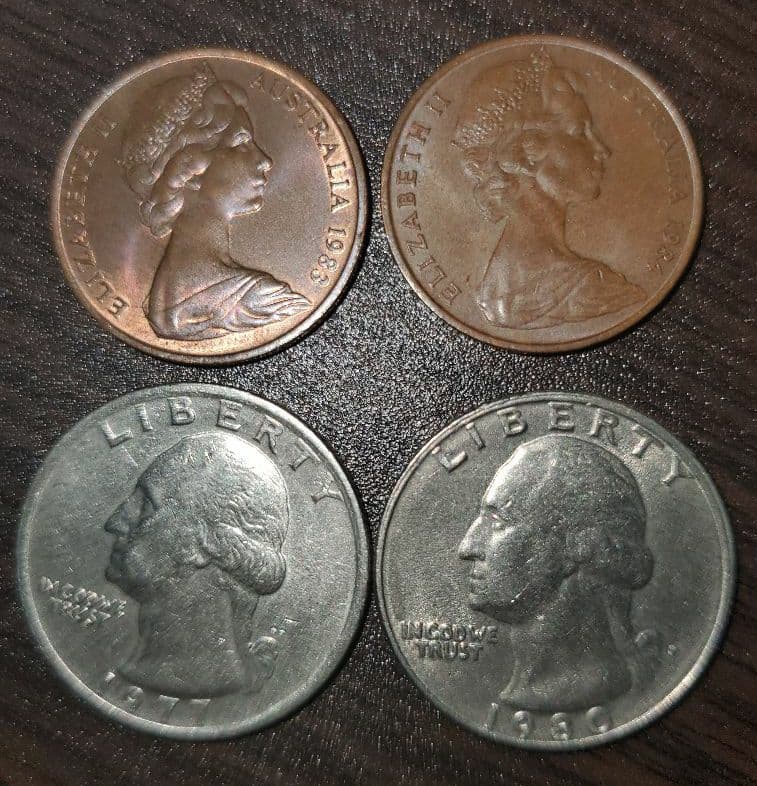 【希少】海外古銭　アメリカ　オーストラリア