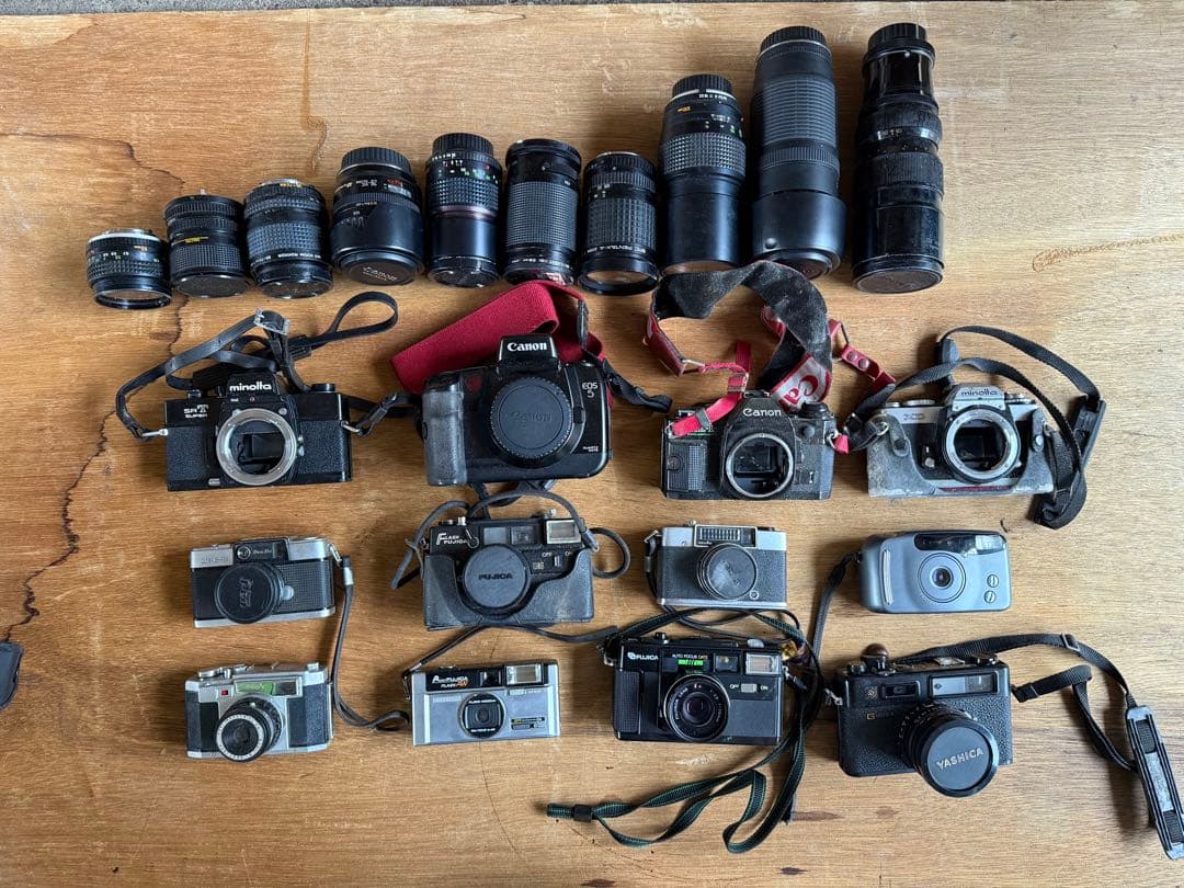 【O-2063】カメラ レンズ セット Canon ミノルタ FUJICA