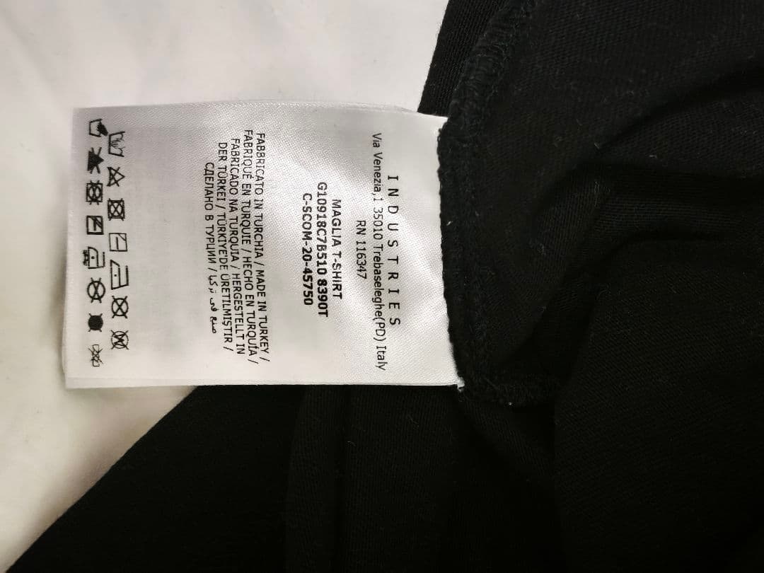 MONCLER ストライプ Tシャツ 黒