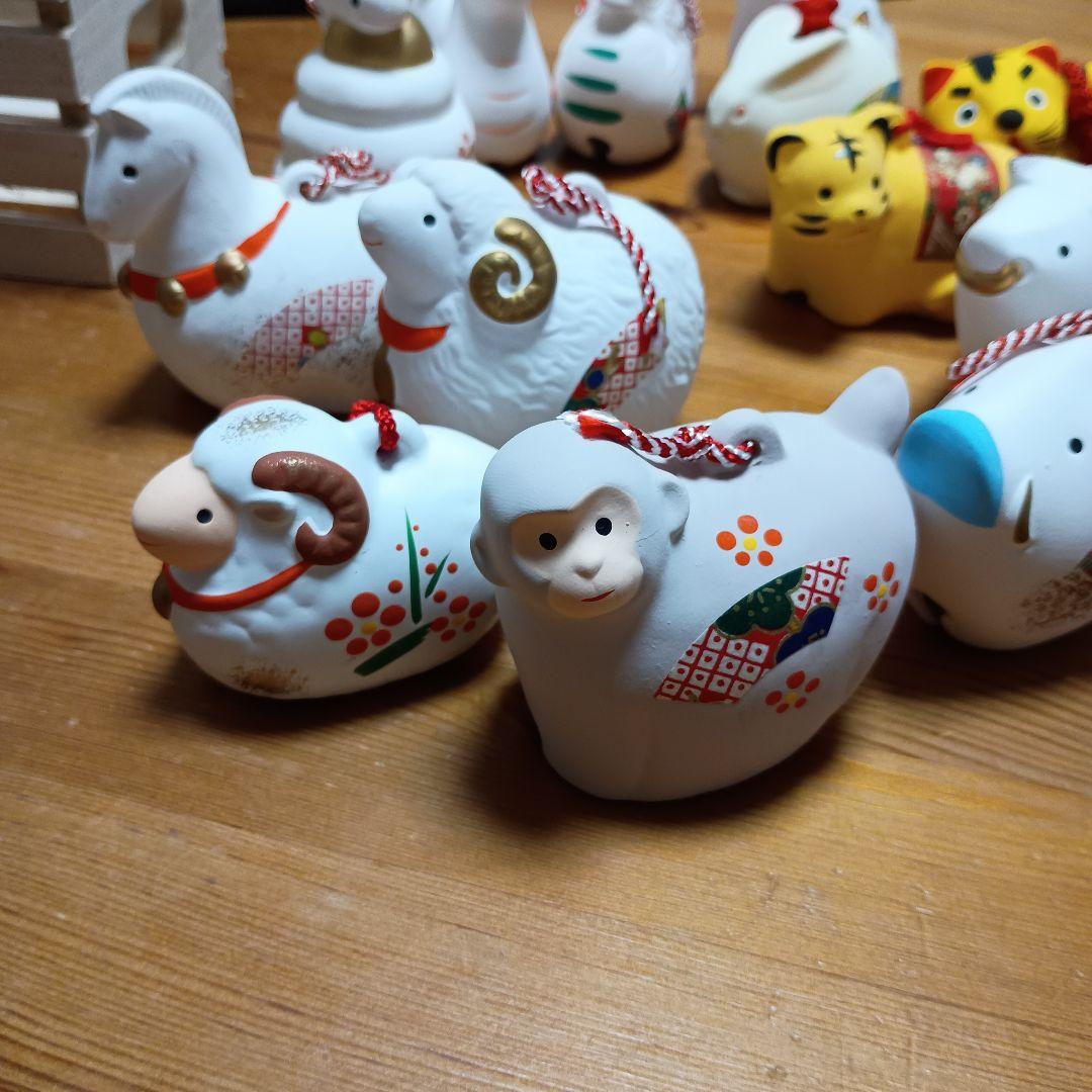 x5 土鈴　十二支　縁起物