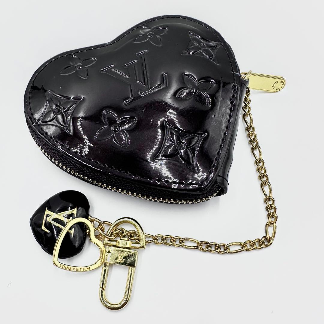 ルイヴィトン ヴェルニ ハート ポルトモネクール 小銭入れ ケース 茶