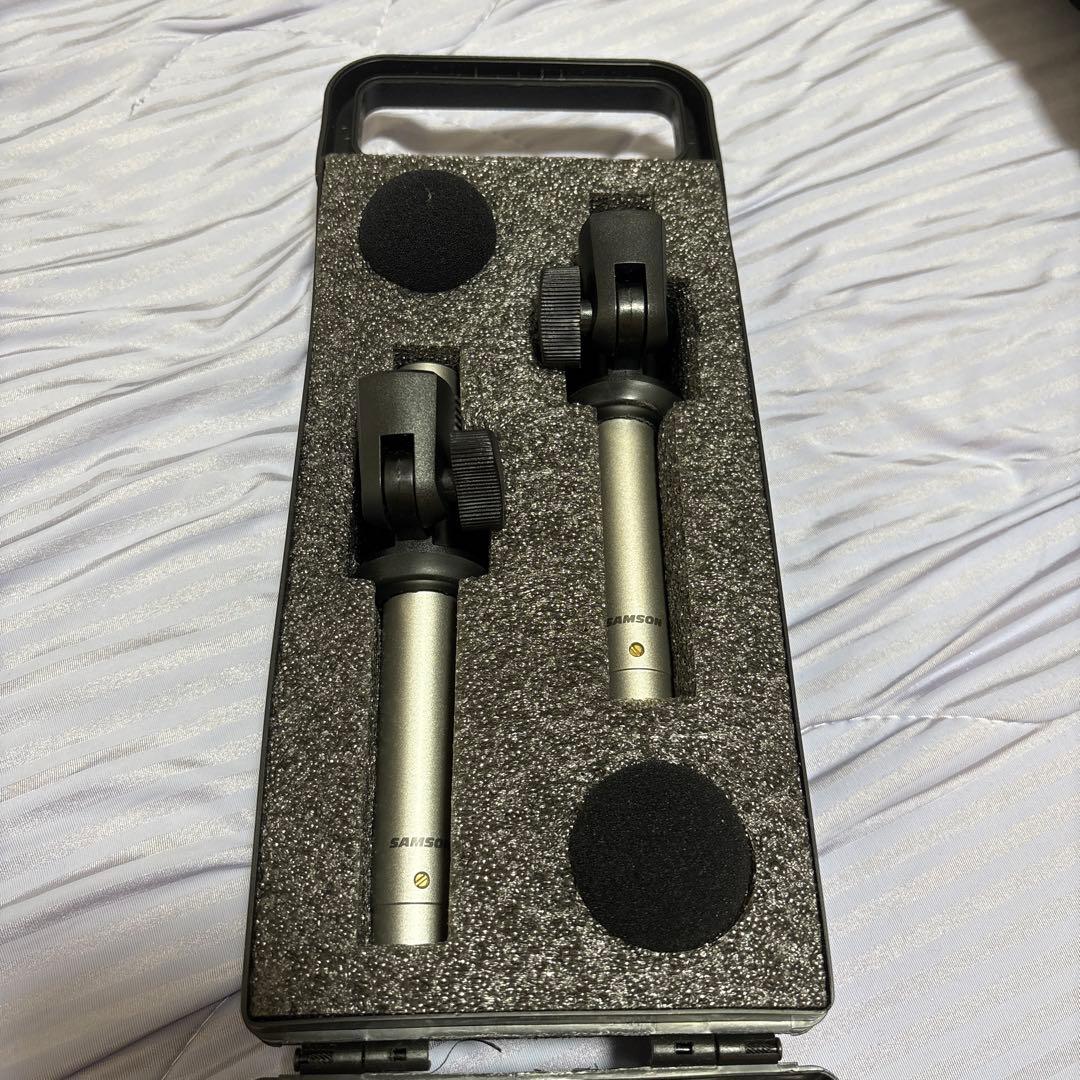 SAMSON C02 コンデンサーマイク ペア（2本セット）ケース・クリップ付