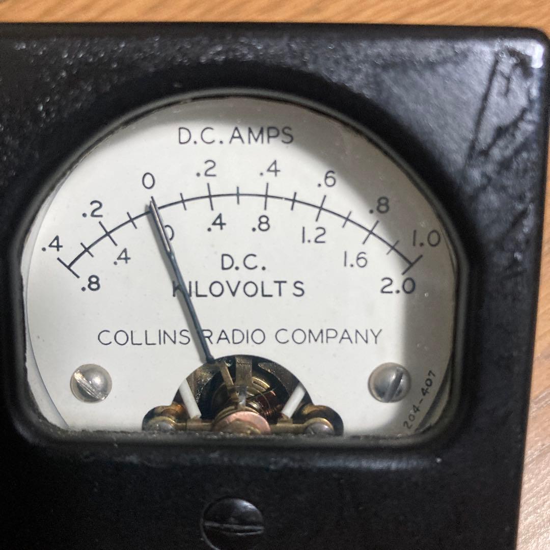 collinsコリンズ30Lー1メートル電圧、電流メーター