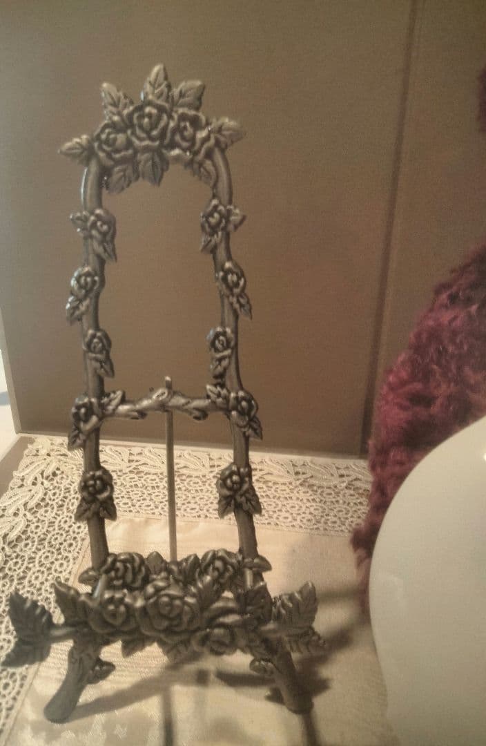 シュタイフ社とマイセンのコラボテディベア　限定　アンテーク調スタンド付