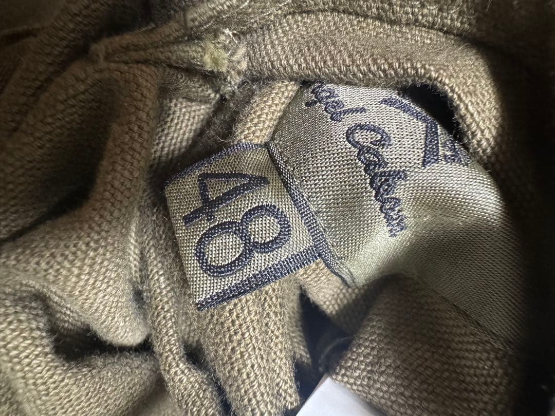 ナイジェルケーボン　フレンチワークベスト　サイズ48 グリース　リバーシブル