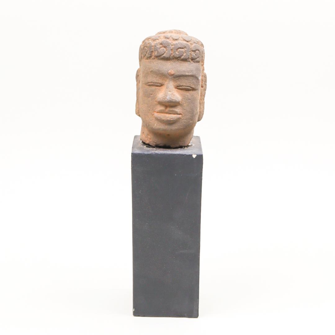 石造 仏頭 カンボジア クメール美術