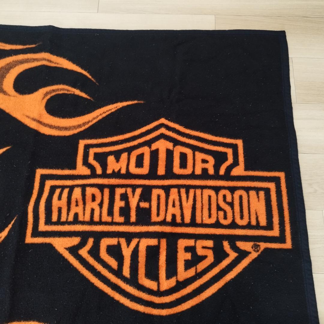 ハーレーダビッドソン ビンテージ ブランケット アンティーク 古着屋 IO74