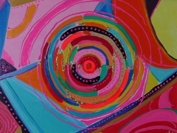 TOMOYUKI・友之、「太陽と月」、証明書付、額付、絵画 油絵 油彩画