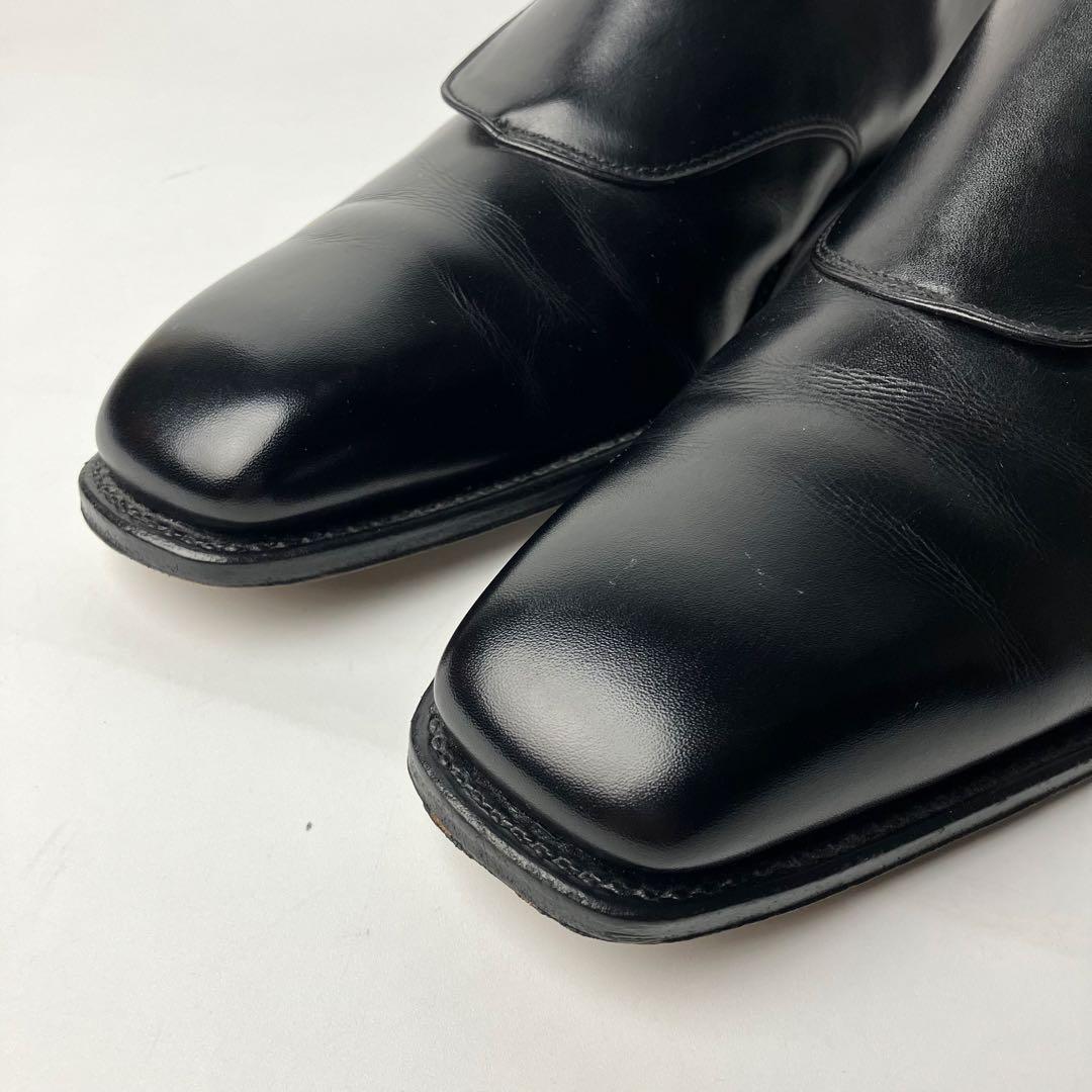 【美品】フェラガモ　最高位レーベル　トラメッザ　モンクストラップ　黒　9 2E