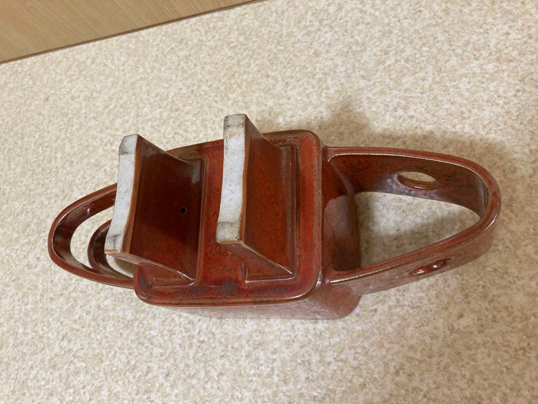 瓷器  置物　アンティーク　铭刻有り