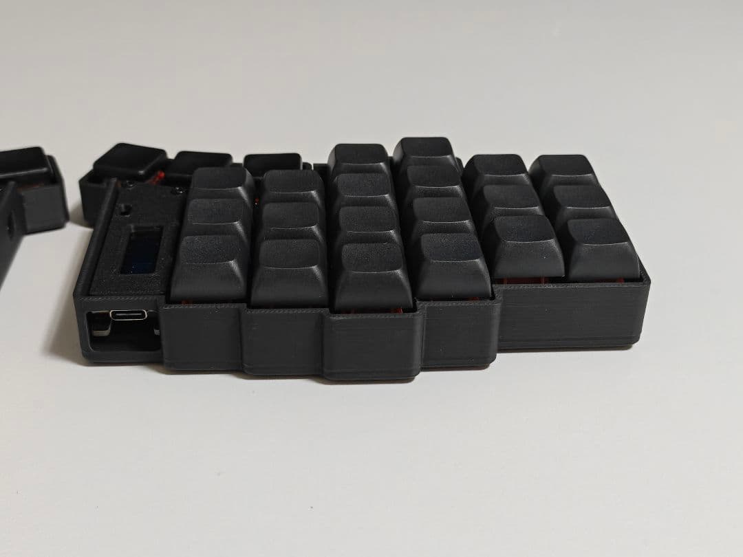 keyball44 完成品 自作キーボード 左右分割 ブラック