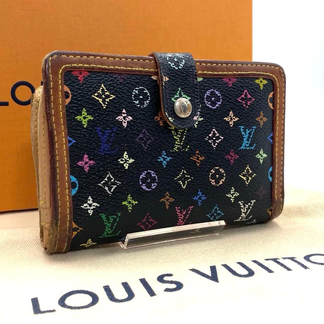ルイヴィトン モノグラム マルチカラー ポルトフォイユ ヴィエノワ ブラック