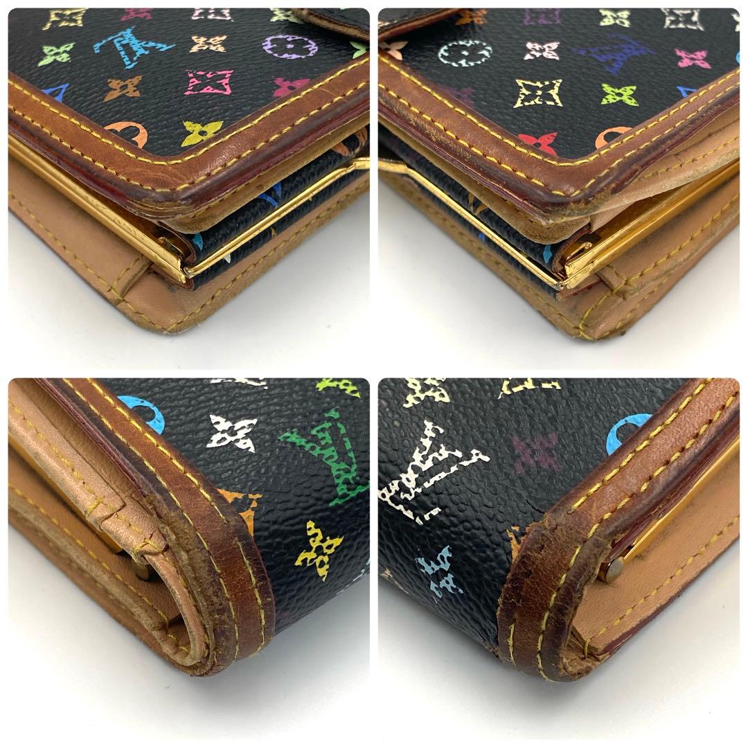 ルイヴィトン モノグラム マルチカラー ポルトフォイユ ヴィエノワ ブラック