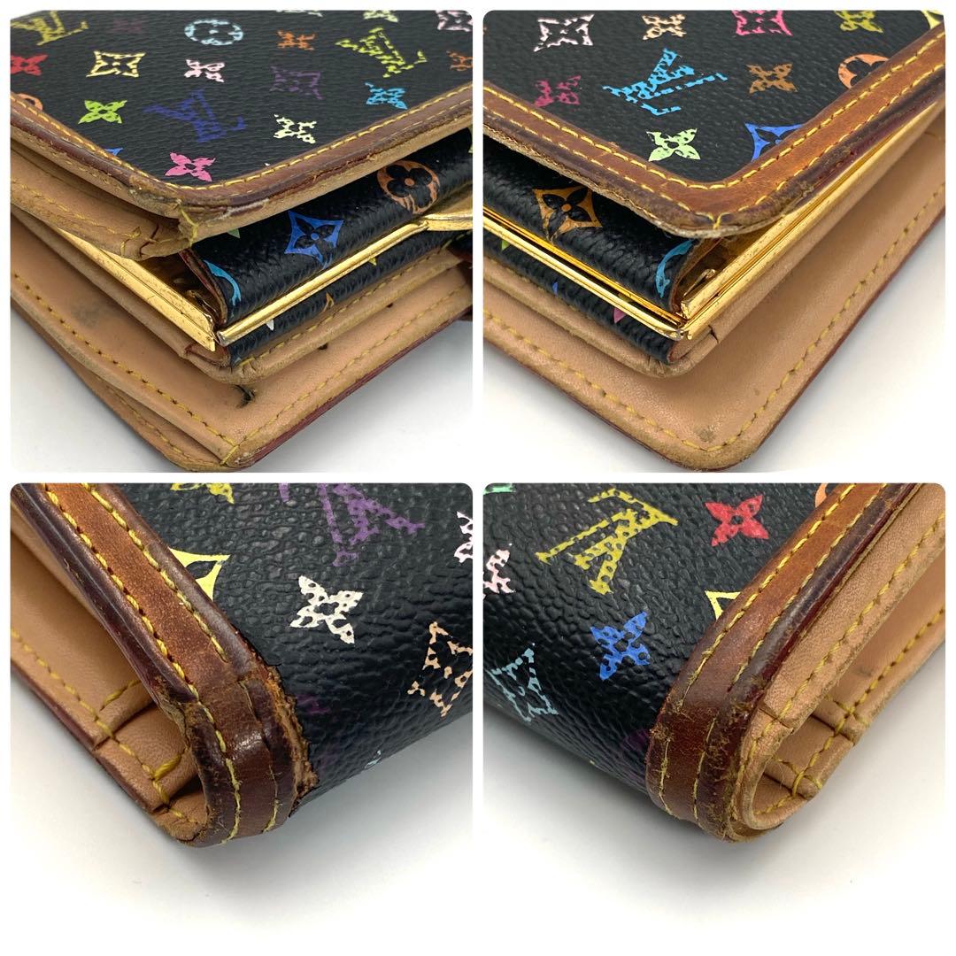 ルイヴィトン モノグラム マルチカラー ポルトフォイユ ヴィエノワ ブラック