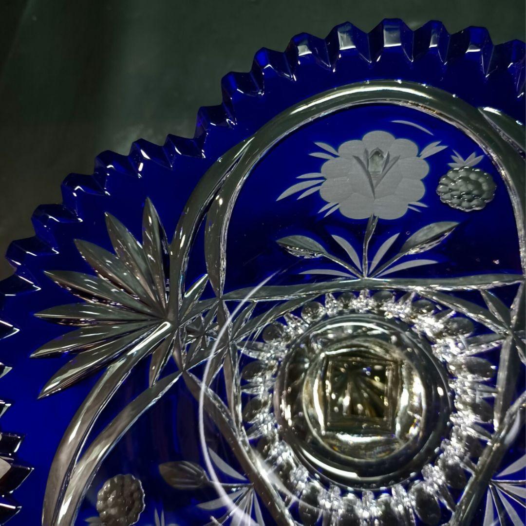 DRESDEN ドレスデン 草花模様 カット コンポート 盛り皿