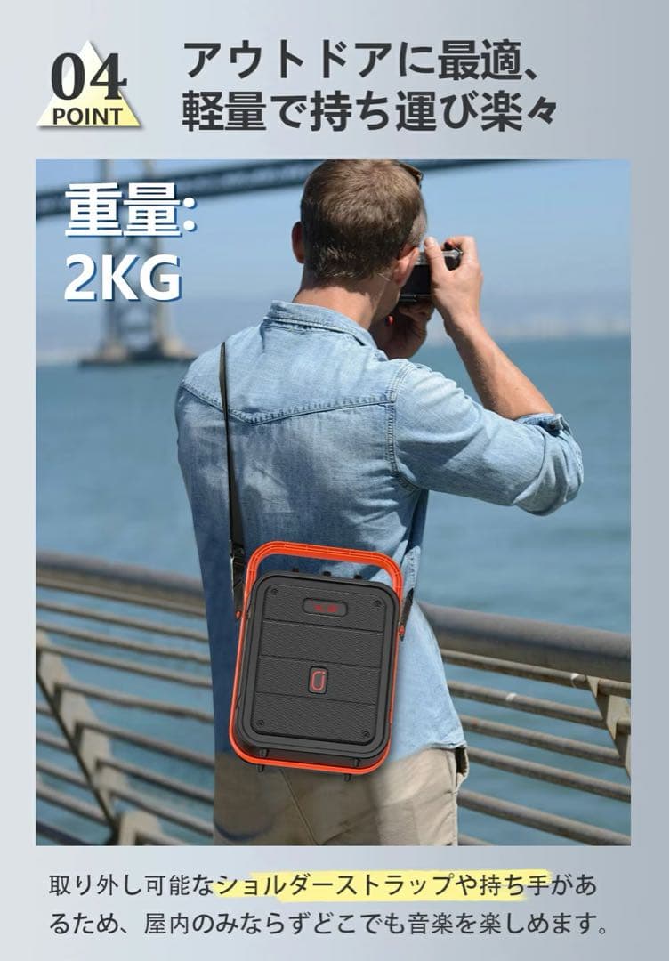 スピーカーセット カラオケ 拡声器 ワイヤレスマイク1本 Bluetooth