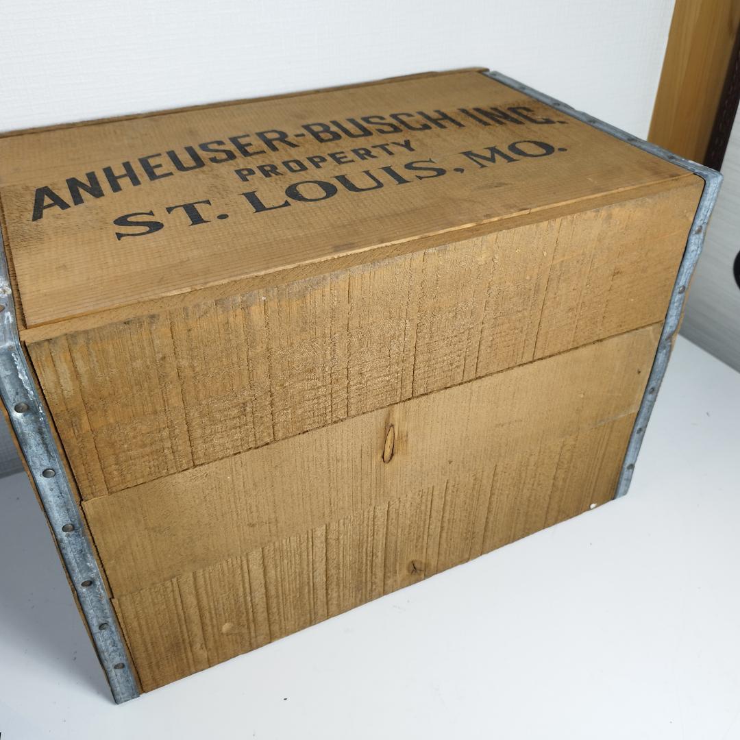 Budweiser バドワイザー 木箱 アンハイザーブッシュ ビンテー II7S