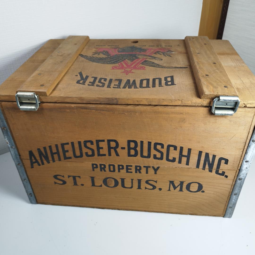 Budweiser バドワイザー 木箱 アンハイザーブッシュ ビンテー II7S