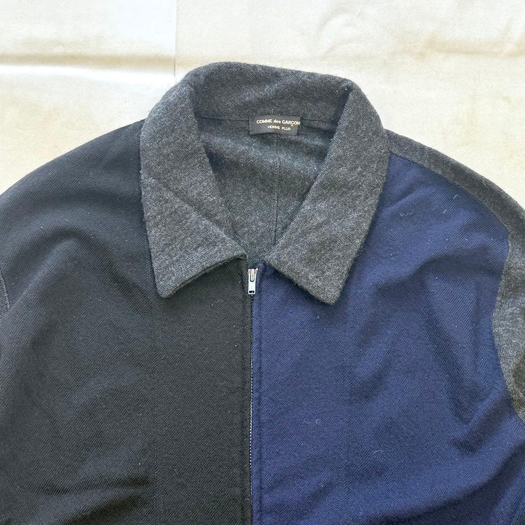 97AW バイアス期 コムデギャルソンオムプリュス ニットブルゾン ウール縮絨