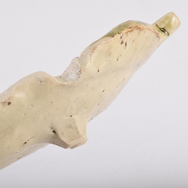 北大路魯山人作　織部焼　木之葉皿　五客　共箱　U　R8974