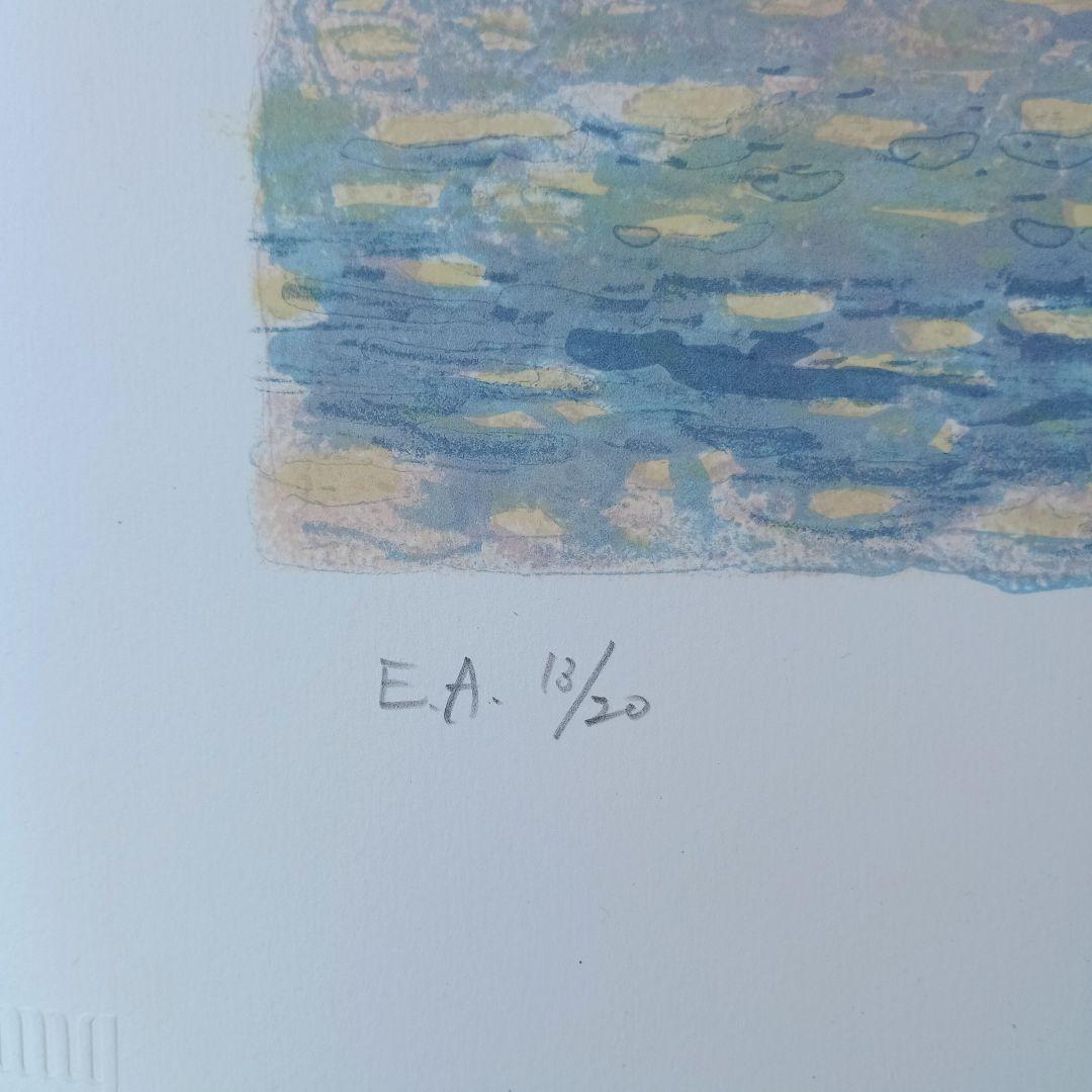 4046）柏村勲　オリジナル　リトグラフ　ヨット三態のうち2枚