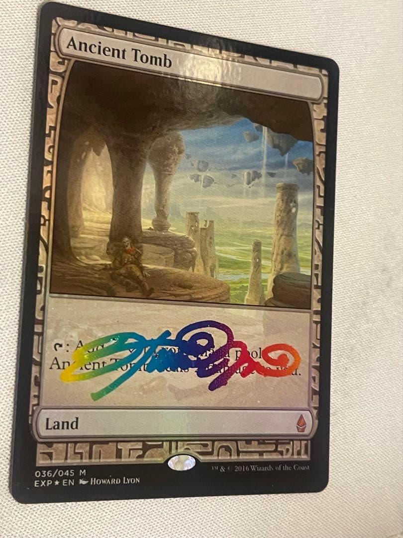 【レインボーサインFoil】《古えの墳墓/Ancient Tomb》[EXP]