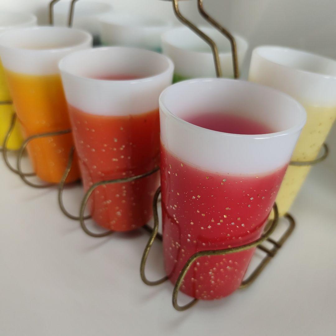 ファイヤーキング タンブラー 8個 グリッター ラメ ラバー グラマライト