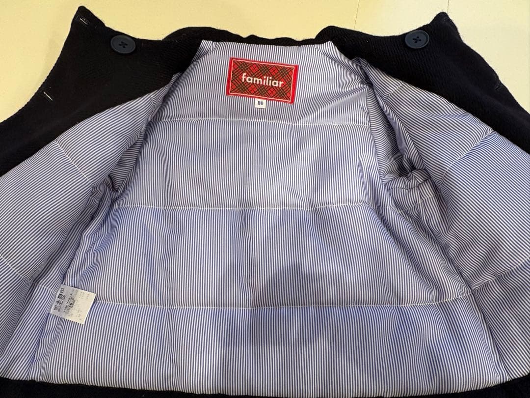 familiar セーラーウールコート