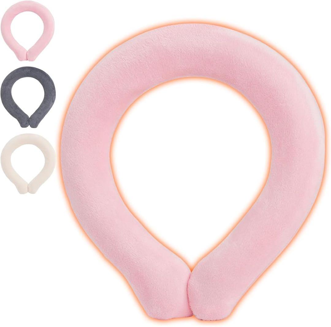 ネックヒーター ネックホット ネックウォーマー 冷え対策 暖かい ピンク