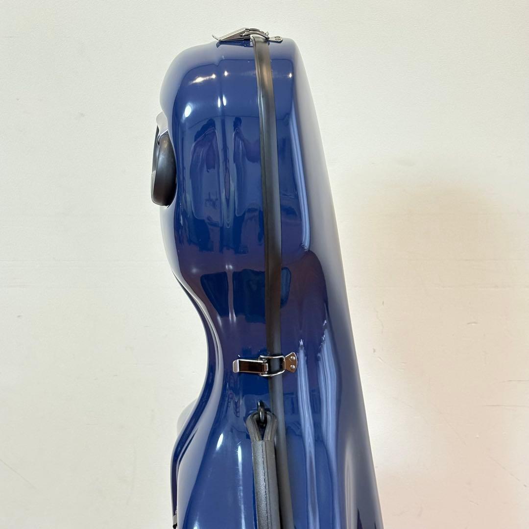 【美品・送料込み】キャスター付き チェロ用 ハードケース ブルー
