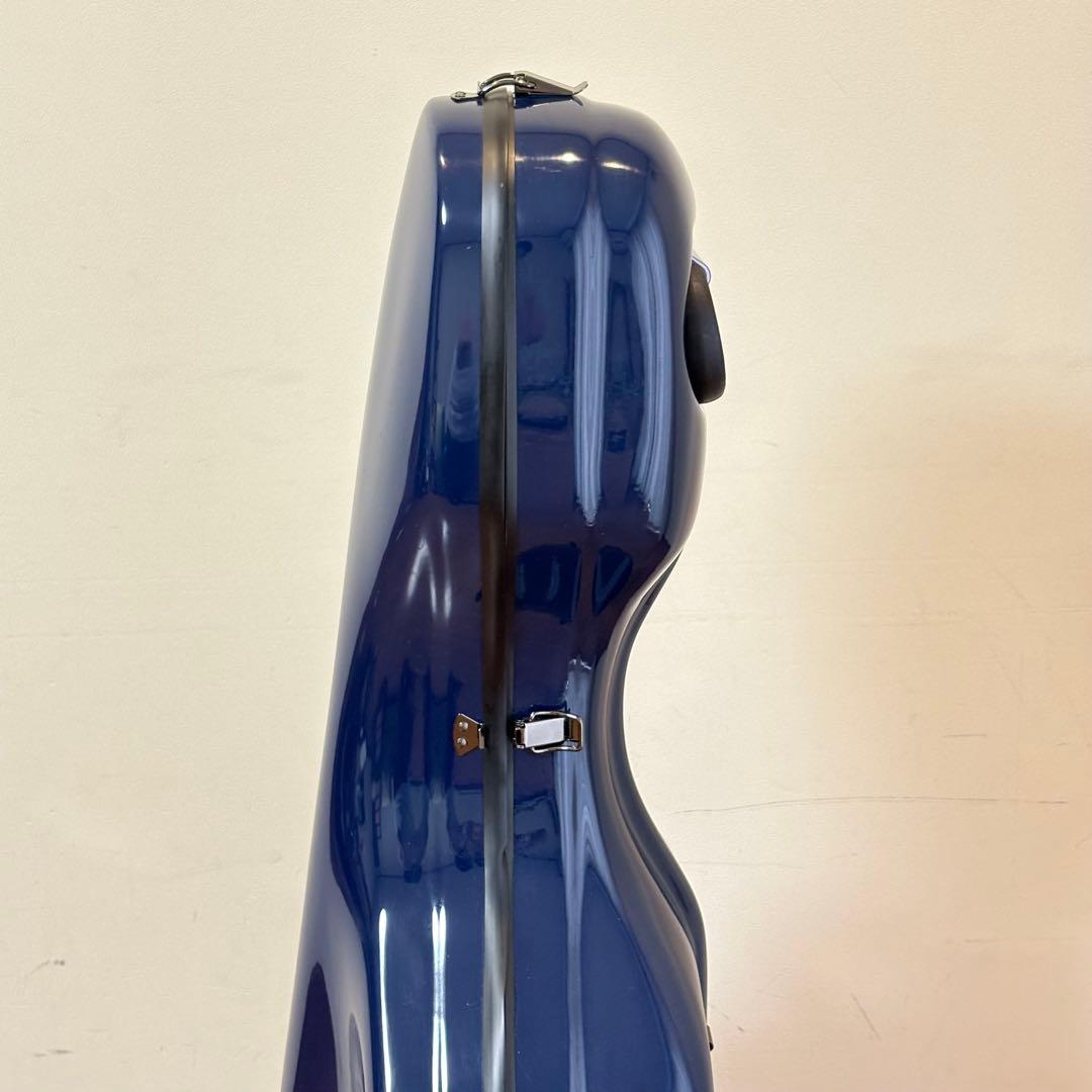 【美品・送料込み】キャスター付き チェロ用 ハードケース ブルー