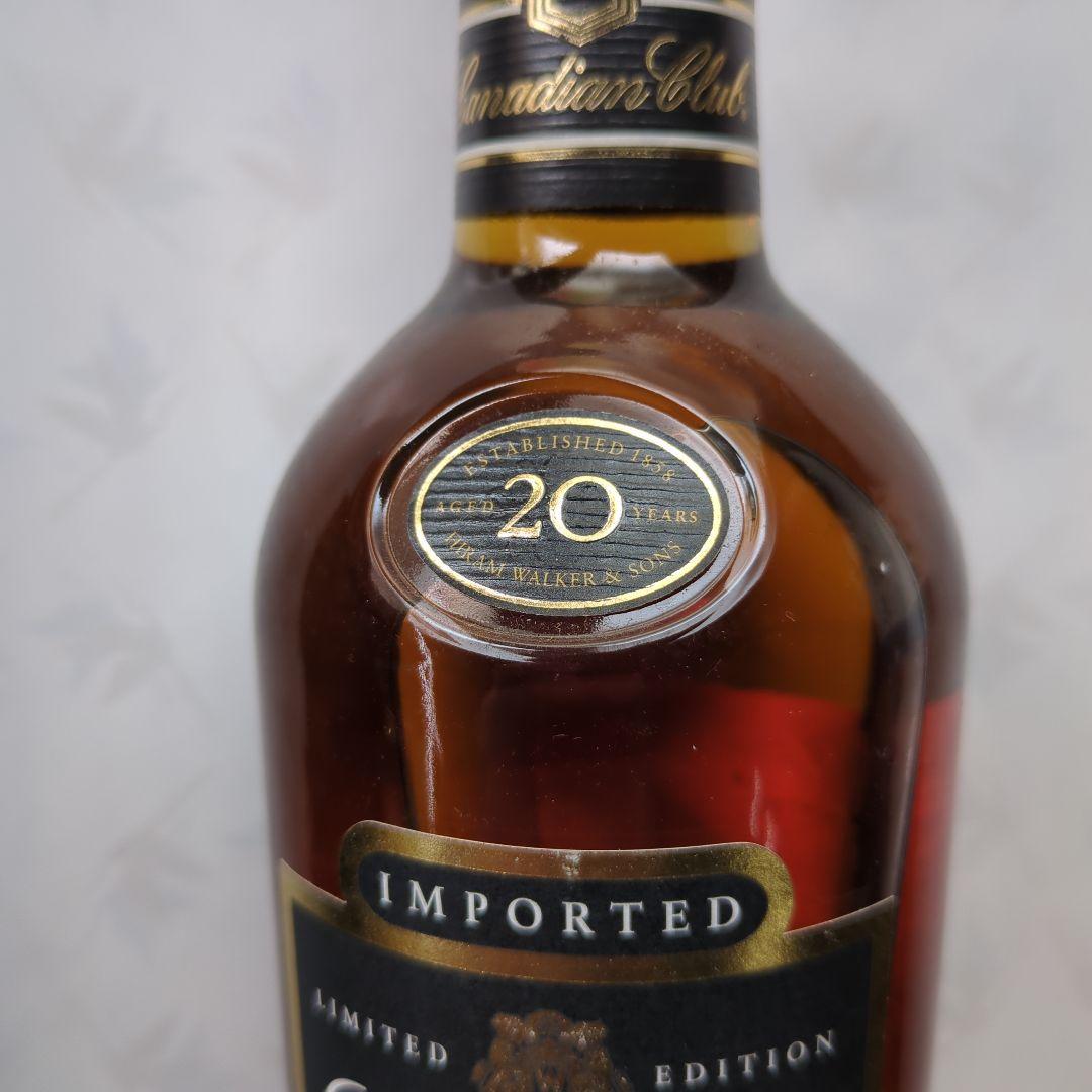 古酒 未開栓 カナディアンクラブ 20年　限定版 リミテッドエディション