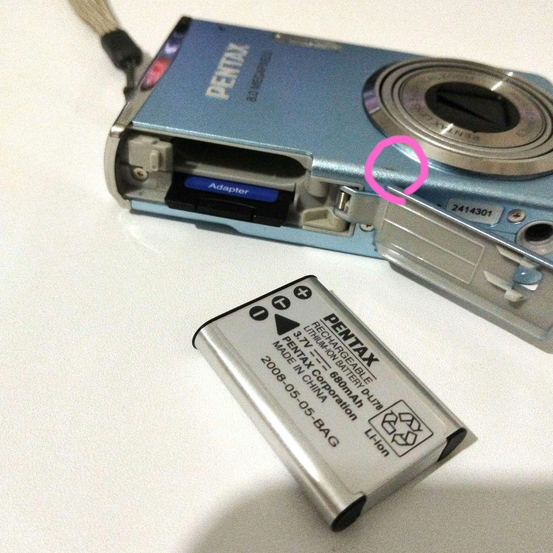 デジカメ　PENTAX　Optio M50 ブルー