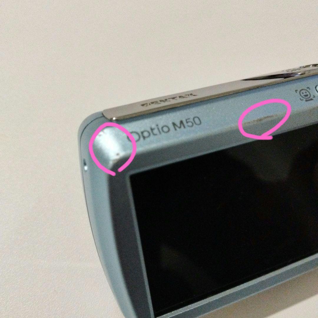 デジカメ　PENTAX　Optio M50 ブルー