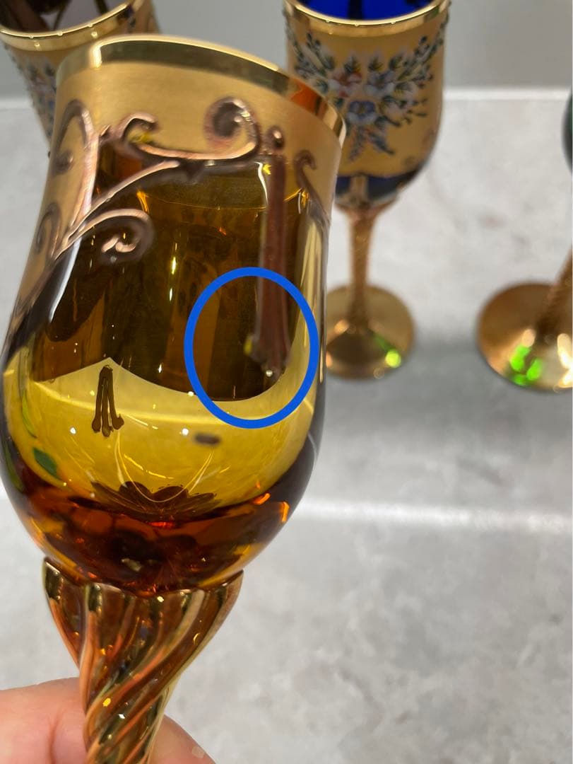 希少　k24皇室用ベネチアングラス