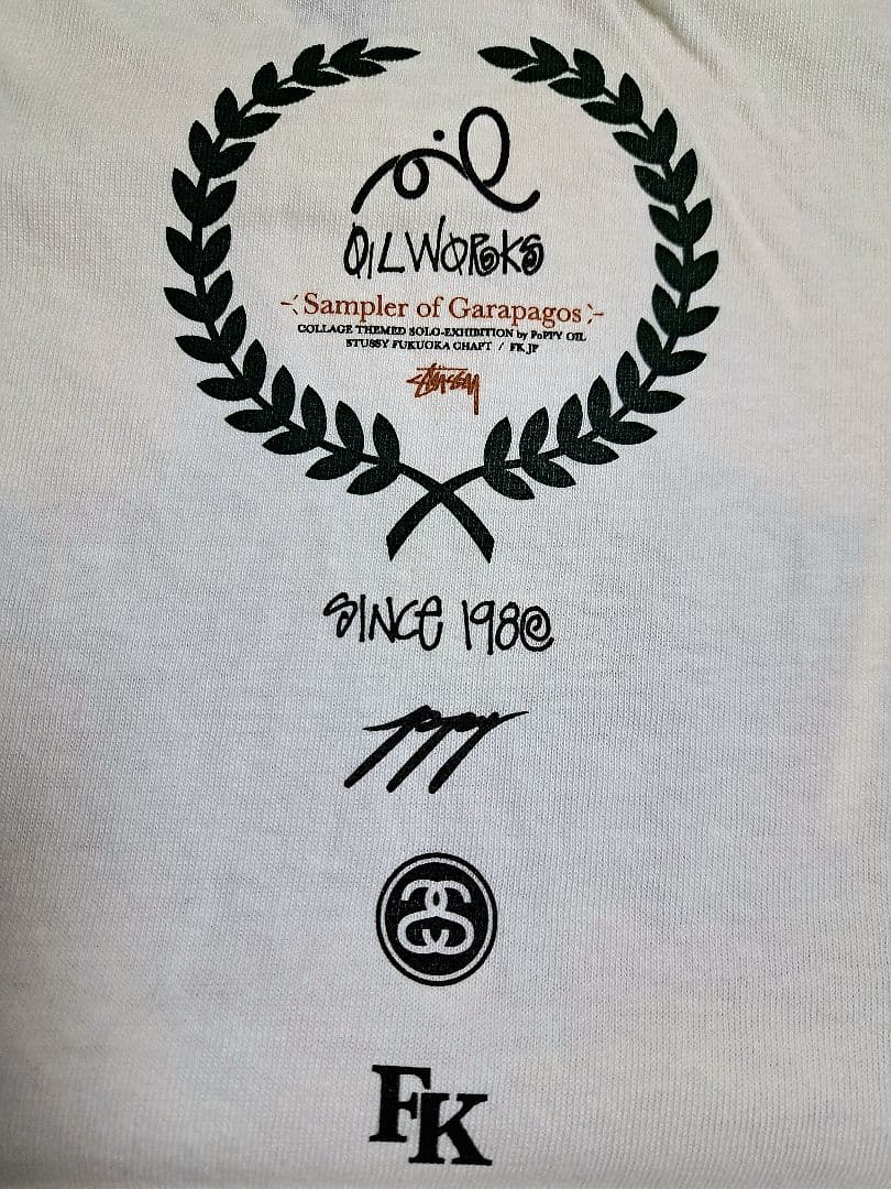 Stussy × poppy oil オイルワークス since 1980 T