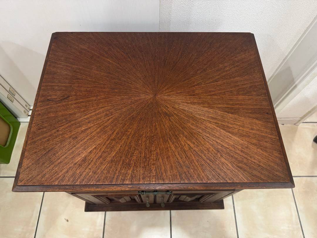 ダークブラウン 木製 サイドテーブル