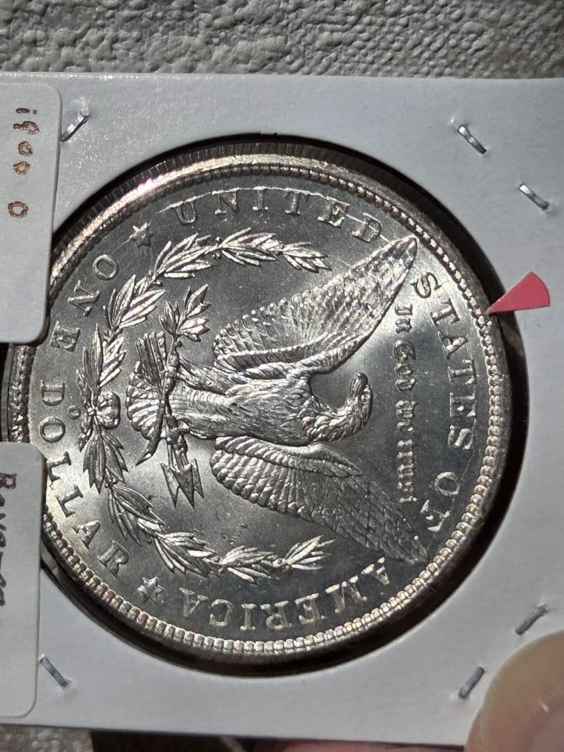 アメリカ合衆国　モルガンダラー銀貨　1900 O　ダイクラッシュ(極印破損)