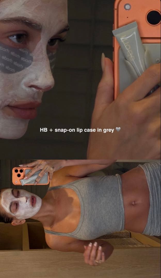 iPhoneアクセサリー rhode snap-on lip case grey