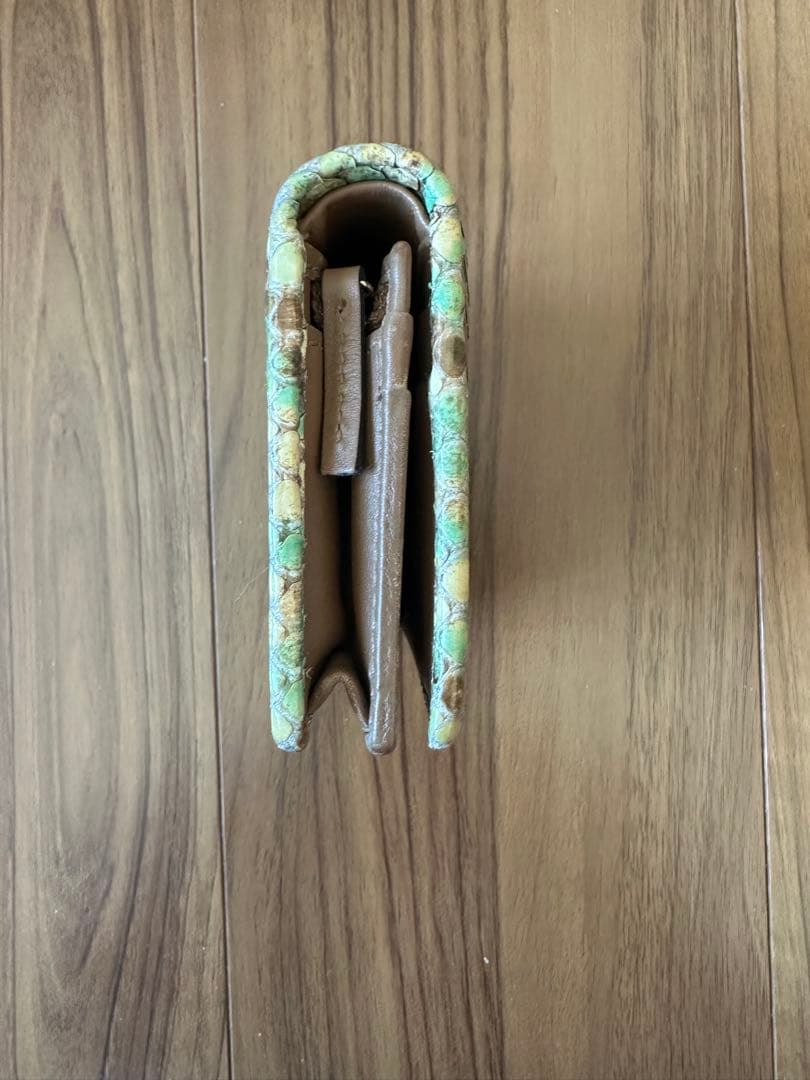 グッチ パイソン GGマーモント 二つ折り コンパクトウォレット