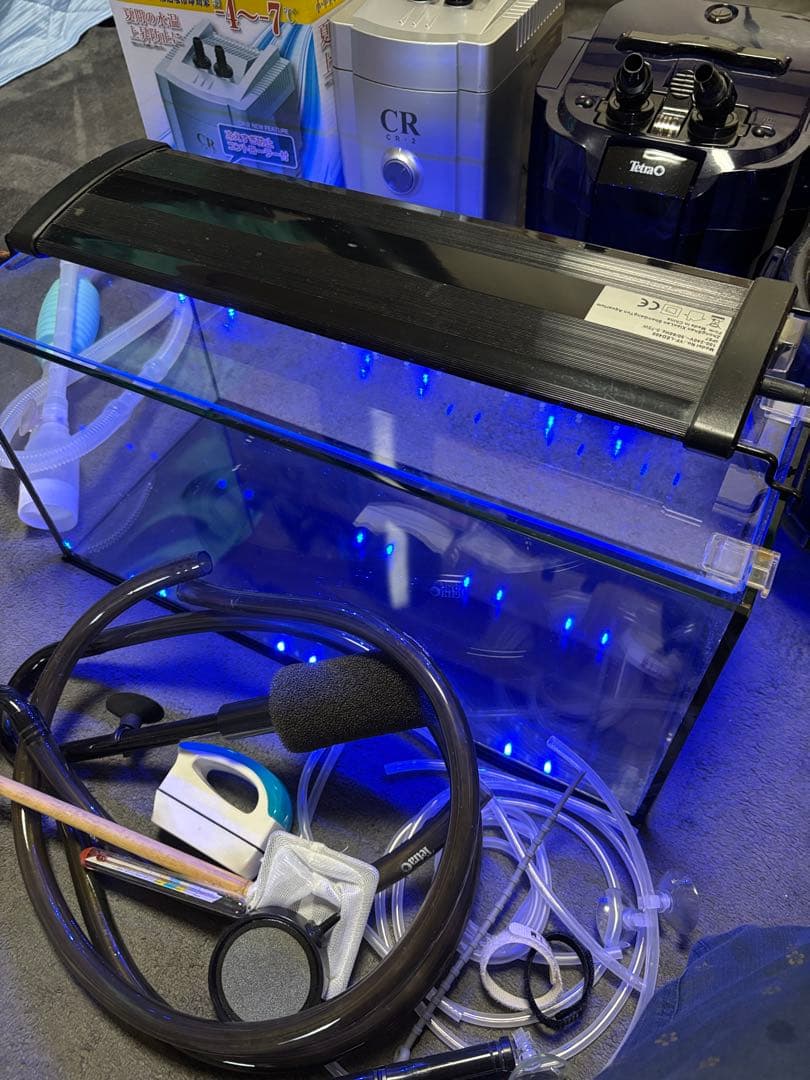 【美品　ガラス水槽セット】