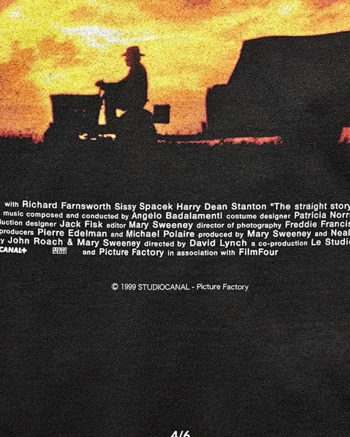 【ストレイト・ストーリー × weber】Tシャツ デヴィッド・リンチ M