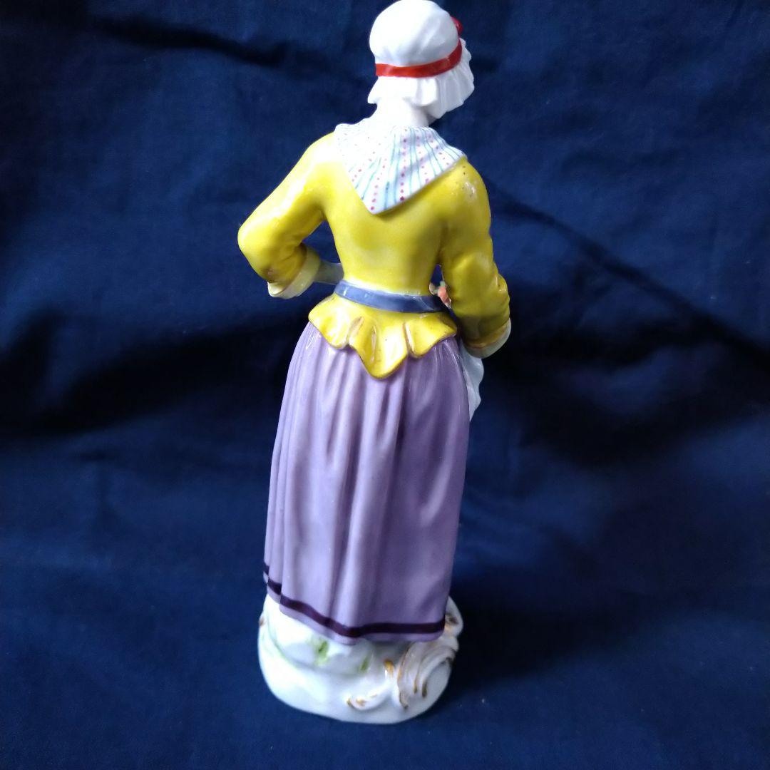 希少✤1924年以前マイセン(Meissen)『パリの呼び声・野菜売りの少女』