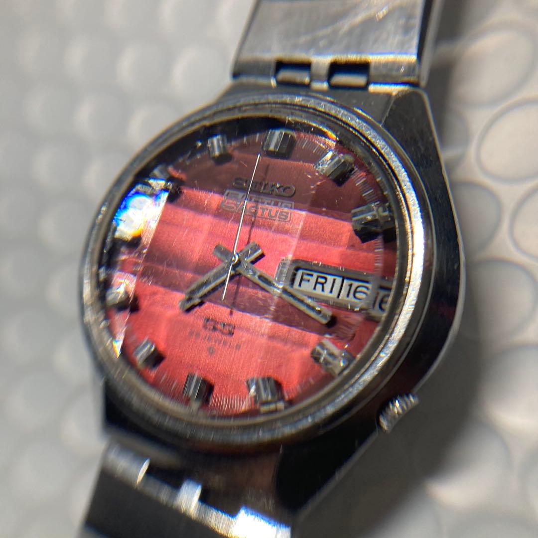 セイコー　5 アクタス　自動巻き　6106 カットガラス
