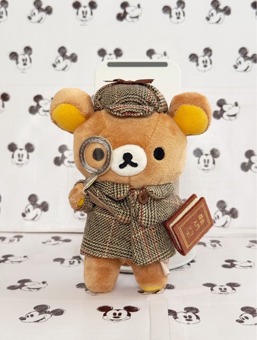 リラックマ　探偵　ぶらさげぬいぐるみ