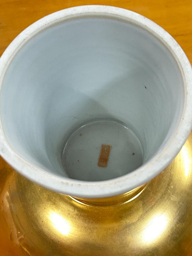 九谷焼 大盃 金彩美人画 酒器 美品 春画 共箱 直径18cm 高さ15cm