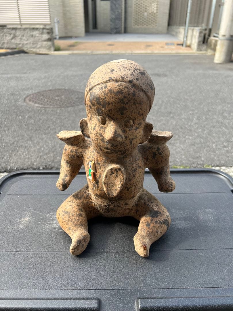 子供 陶器 焼物 土器 土偶 燭台メキシコ 置物 オブジェ インテリア 三越
