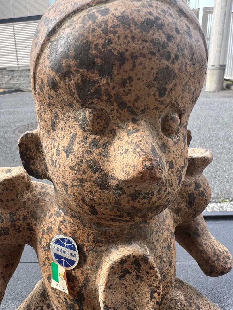 子供 陶器 焼物 土器 土偶 燭台メキシコ 置物 オブジェ インテリア 三越